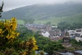 Cloudy sky over the city of Edinburgh taking photos from Calton Hill Royalty Free Stock Photo