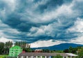 Clouds over landscape Royalty Free Stock Photo