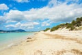 Cloudy sky over Maria Pia beach