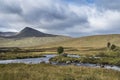 Cloudy sky over Rannoch Moor Royalty Free Stock Photo