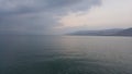 Cloudy sky over the sea of gallilee Royalty Free Stock Photo