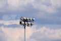 Cloudy sky over the street lights pole Royalty Free Stock Photo