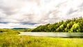 Cloudy Sky over Trapp Lake along Highway 5A between Kamloops and Merritt