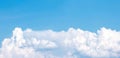 A unique ight Cloudy blue sky panorama background Royalty Free Stock Photo