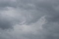 Cloudy Sky Before Rain with a Solid Layer of Gray Clouds Royalty Free Stock Photo