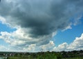 Cloudy sky before rain, sunset