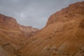 Cloudy sky somewhere over desert in masada