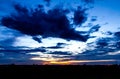 Cloudy sky in spectacular Royalty Free Stock Photo