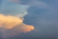 Cloudy sky on a summer evening before a thunderstorm Royalty Free Stock Photo