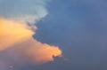 Cloudy sky on a summer evening before a thunderstorm Royalty Free Stock Photo