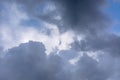 Cloudy sky on a summer evening before a thunderstorm Royalty Free Stock Photo