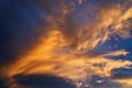 cloudy sky at sunset in Ssouth Germany