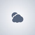 Cloudy, Sky, vector best flat icon Royalty Free Stock Photo