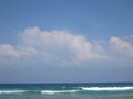 Cloudy skyline at the beach