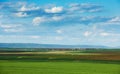 Cloudy spring landscape