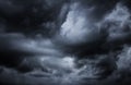 Cloudy stormy black and white. Royalty Free Stock Photo