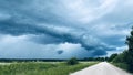 Cloudy summer day in Russia, photo landscape Royalty Free Stock Photo