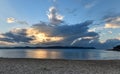 Cloudy Sunrise Seascape