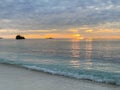 Cloudy Sunrise at Yenanas beach, Kabui Bay, Gam island, Raja Ampat - West Papua, Indonesia