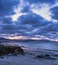 Cloudy sunset at Galicia Royalty Free Stock Photo