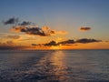 Cloudy sunset on the ocean to get free