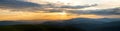 Cloudy sunset panorama Royalty Free Stock Photo