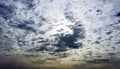 Cloudy before sunset sky Royalty Free Stock Photo