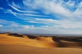 Cloudy Swakopmund desert landscape, Namibia Royalty Free Stock Photo