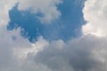 Cloudy before a thunderstorm. Dark clouds, Sky background Royalty Free Stock Photo