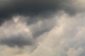 Cloudy before a thunderstorm. Dark clouds, Sky background Royalty Free Stock Photo
