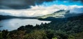 Cloudy on top of tamblingan lake Royalty Free Stock Photo