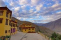 Cloudy view of monastery at Spiti. Himachal Pradesh