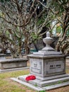 Cloudy view of the Old Protestant Cemetery Royalty Free Stock Photo