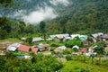 Cloudy View of Sillery Gaon, A Offbeat Destination of Kalimpong Royalty Free Stock Photo