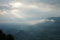 The Cloudy Weather at Himalayan Mountain Range at East Sikkim Lungchok