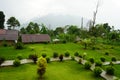 Cloudy Weather at Offbeat Mountain Village Lungchok Royalty Free Stock Photo