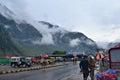 Cloudy weather scene in naran valley of pakistan.