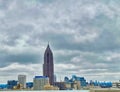 Cityscape Atlanta Georgia cloudy winter