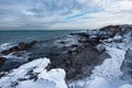 Cloudy, winter day at Palikari, the town of Sozopol, Bulgaria