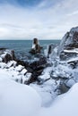 Cloudy, winter day at Palikari, the town of Sozopol, Bulgaria