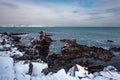 Cloudy, winter day at Palikari, the town of Sozopol, Bulgaria