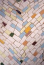V of Unique Mosaic Tile Work Royalty Free Stock Photo