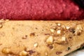 Clouse-up mix fruit pastille marshmallow close-up Royalty Free Stock Photo