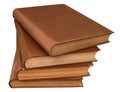 Clouse-up stack of old books Royalty Free Stock Photo