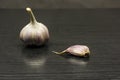 Clove and bulb garlic.