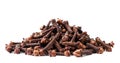 Clove spice slide closeup on a white. Isolated Royalty Free Stock Photo