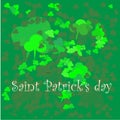 Green clover background for saint patrick day