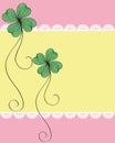 Clover card pattern design