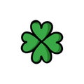 Clover doodle icon, vector illustration