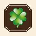 Clover leaf design Royalty Free Stock Photo